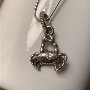 Brighton MD Crab Charm with crystal